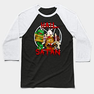 Hail Satan Baseball T-Shirt